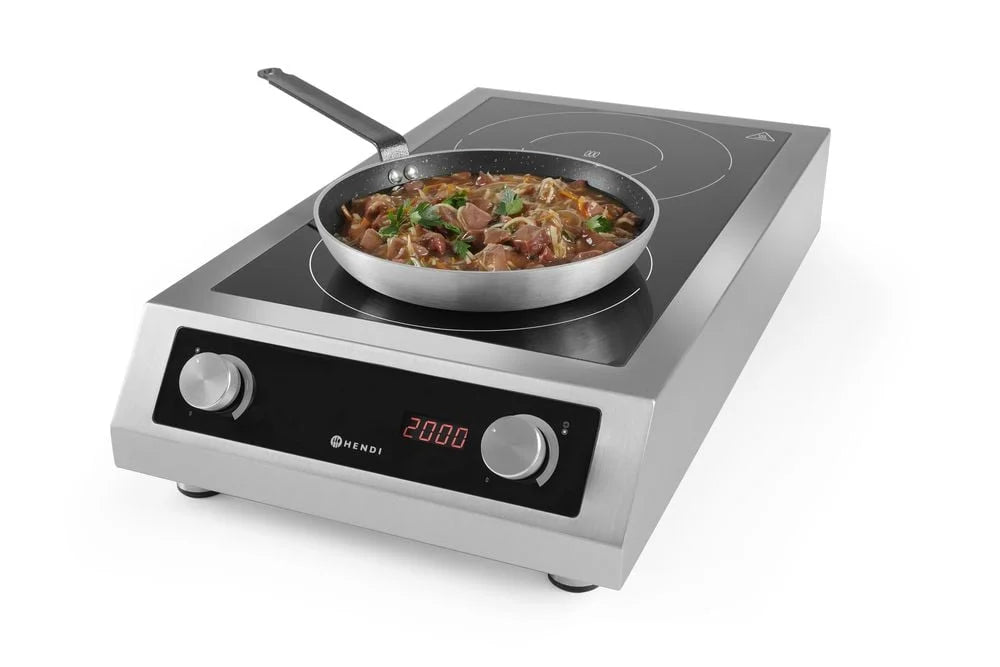 Réchaud à induction 2 x 3500 W 400 V