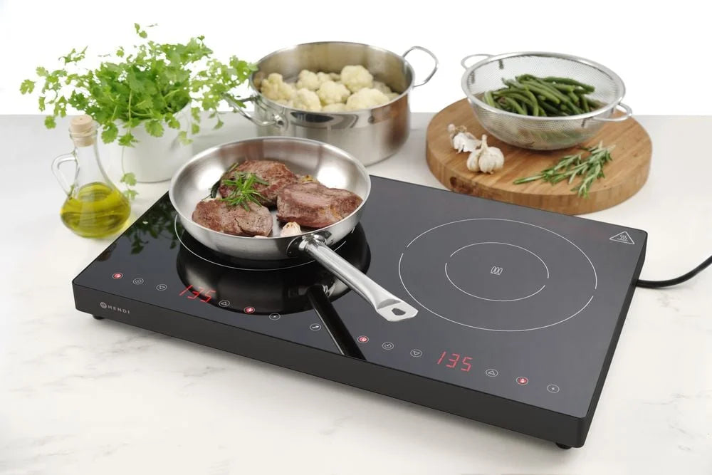 Black Line Réchaud à induction double 2000W + 1500W