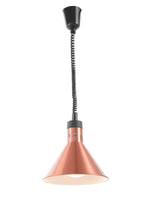 Lampe chauffante réglable en hauteur, conique - Argent