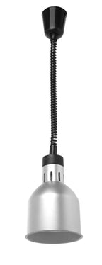 Lampe chauffante réglable en hauteur cylindre - Argent