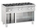 Bartscher Cuisinière à gaz Série 700 Classic avec soubassement ouvert, 6 feux - sur pied