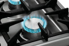 Bartscher Cuisinière à gaz Série 700 Classic avec soubassement ouvert, 6 feux - sur pied