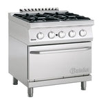 Bartscher Cuisinière à gaz Série 700 Classic, 4 feux - sur pied