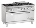 Bartscher Cuisinière à gaz Série 700 Classic, 6 feux - sur pied, four (L)1050 mm