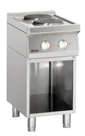 Cuisinière électrique Bartscher 700 avec soubassement ouvert 400x700