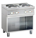 Cuisinière électrique Bartscher 700 avec soubassement ouvert 800x700