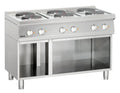 Cuisinière électrique Bartscher 700 avec soubassement ouvert 120x700