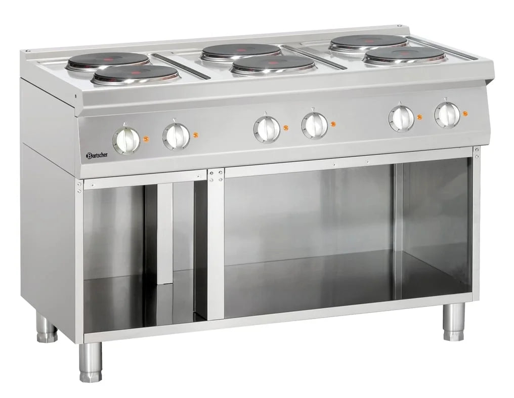 Cuisinière électrique Bartscher 700 avec soubassement ouvert 120x700