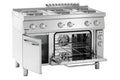 Cuisinière électrique Bartscher 700 ronde avec four électrique et soubassement