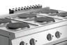 Cuisinière électrique Bartscher 700 ronde avec four électrique et soubassement