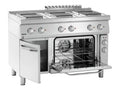 Cuisinière électrique Bartscher 700 avec four électrique et soubassement