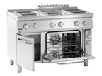 Cuisinière électrique Bartscher 700 avec four électrique et soubassement
