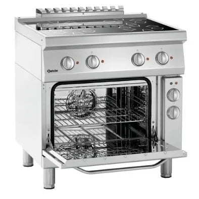 Bartscher cuisinière électrique vitrocéramique 700 avec four électrique 1/1 GN
