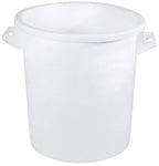 Tonne en plastique en polyéthylène blanc 75 L - sans couvercle