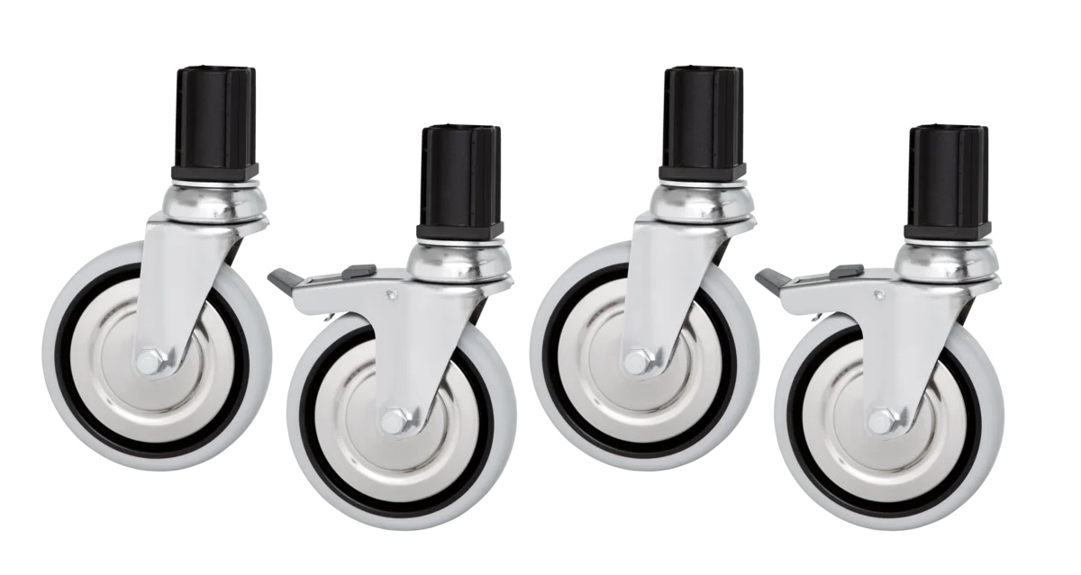 Bartscher Roulettes pivotantes 4x pour tables de travail