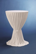 Housse de table haute événementielle, 100% polyester, sans poches pour pieds, bordeaux