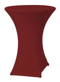 Fox Housse de table haute stretch, bordeaux