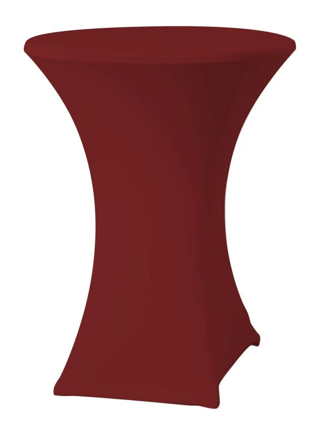 Fox Housse de table haute stretch, bordeaux