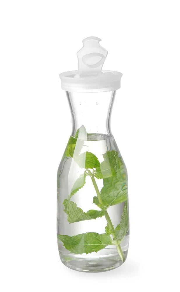 Carafe SAN plastique - couvercle avec clapet verseur - 1 L