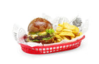 Paniers de service Hendi style fast-food, rouge, 6 pcs, 275x175x(H)38mm