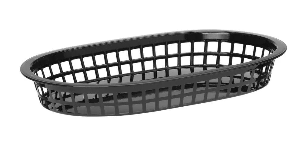Paniers de service Hendi style fast-food, noir, 6 pcs, 275x175x(H)38mm