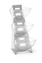 Multi Rack avec 3 bols SAN 1 l en inox