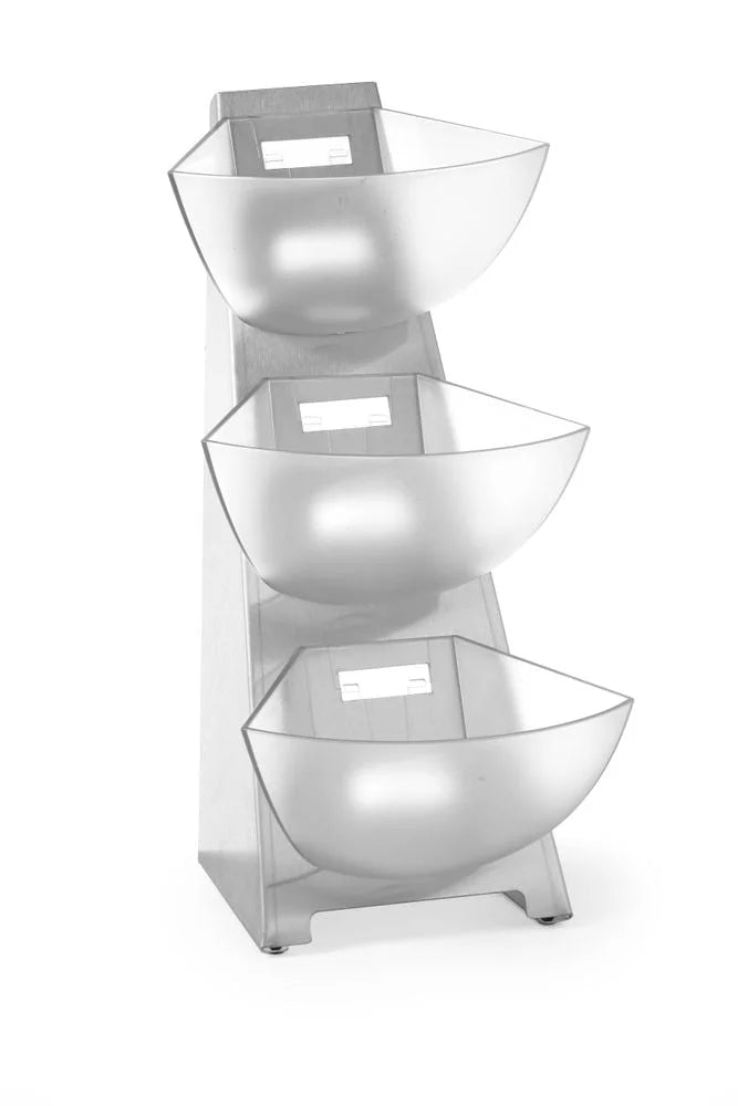 Multi Rack avec 3 bols SAN 1 l en inox
