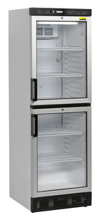 Armoire réfrigérée professionnelle NordCap KU 380 2G avec 2 portes vitrées avec poignée