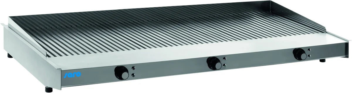 Saro Plancha électrique WOW Grill 1200 rainurée - appareil de table