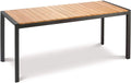 Table Paros barths 2100x900 mm anthracite/bois de teck