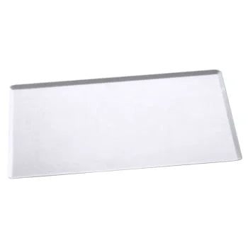 Plaque de cuisson, aluminium, décapée, LxPxH 60x40x2cm