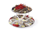 Présentoir à fruits de mer, 300 x 400 x 200 mm, acier inoxydable