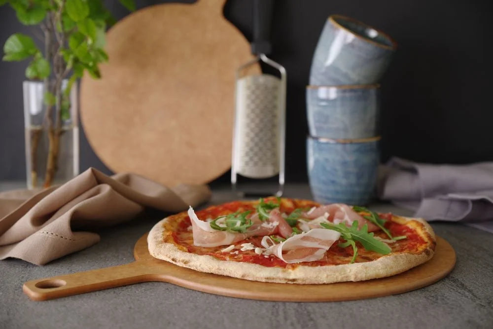 Hendi Planche à pizza avec manche, Ø 356x(H)6 mm