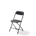 Feros Chaise pliante Budget, noir, structure en acier, pliante