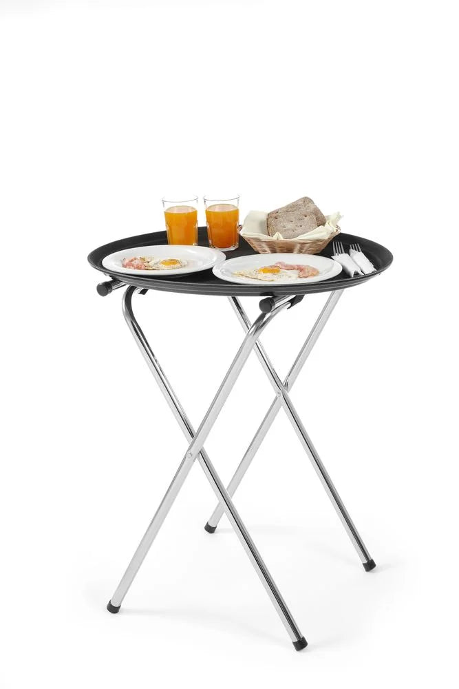 Plateau de service, noir - ovale 735x600x35 mm