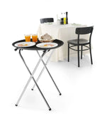 Plateau de service, noir - ovale 735x600x35 mm