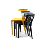 BEST Chaise empilable Windson, vert jade, polypropylène