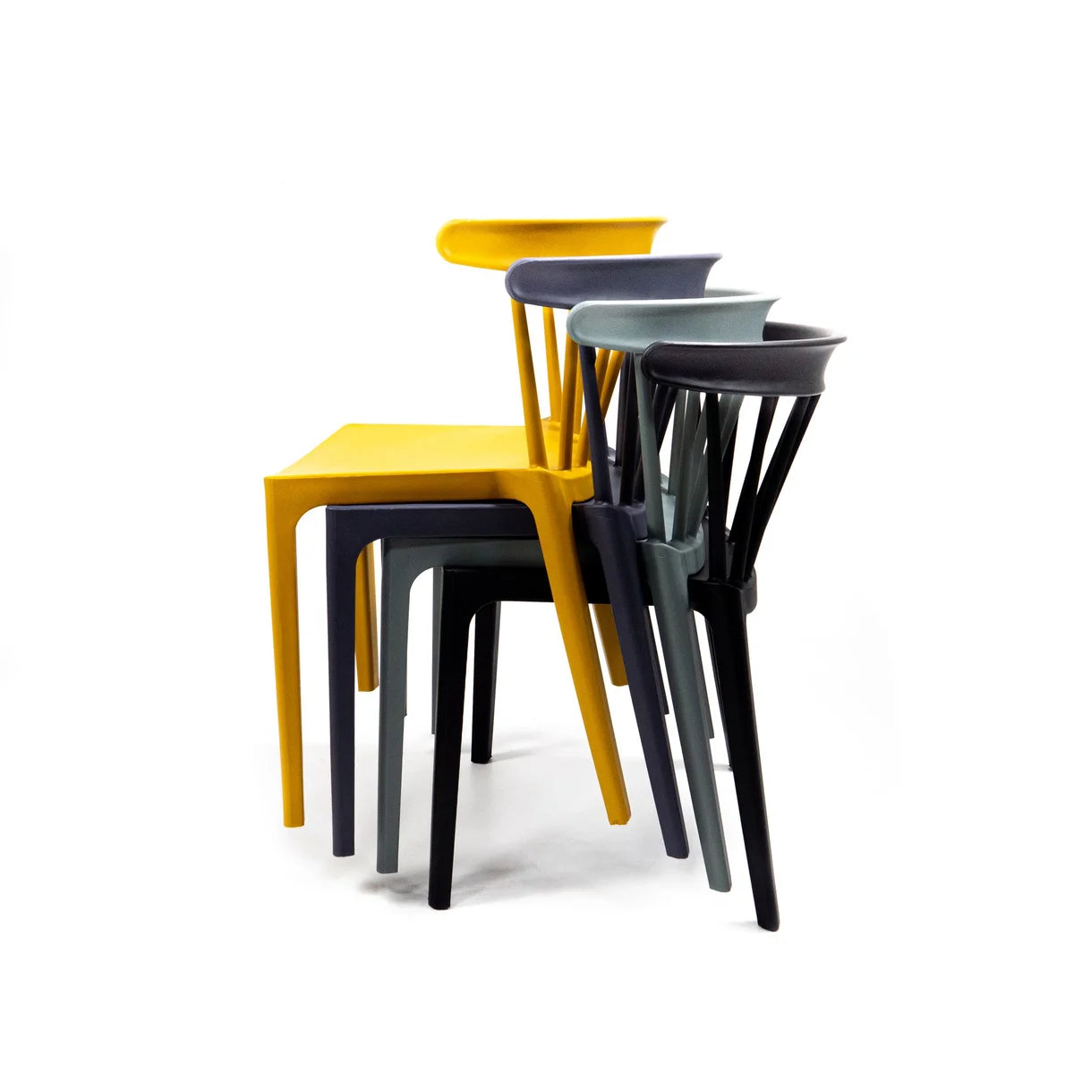 BEST Chaise empilable Windson, vert jade, polypropylène
