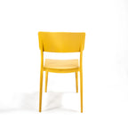 Feros Wing Chair Moutarde, Chaise empilable en plastique