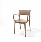 Feros Wing Armchair Sand Beige Chaise empilable en plastique