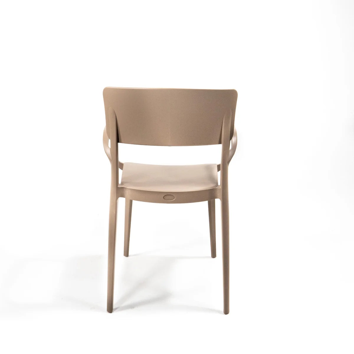 Feros Wing Armchair Sand Beige Chaise empilable en plastique
