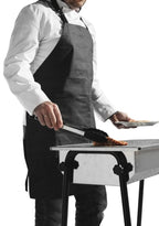 Tablier de grill avec revêtement ignifuge, canvas 81x66 cm