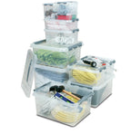 Bac transparent avec couvercle 500x400 mm - 260 mm