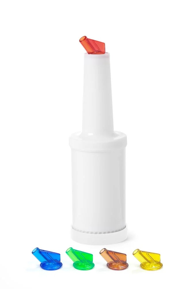 Bouteille doseuse + pichets, 9x30 cm, 0,8 l rouge