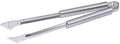 Pince à griller, hautement brillante, avec manche tubulaire ovale satiné soie, longueur 42cm