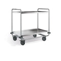 B.PRO Chariot de service SW 10 x 6-2, roulettes en plastique - version renforcée, roulettes fixes