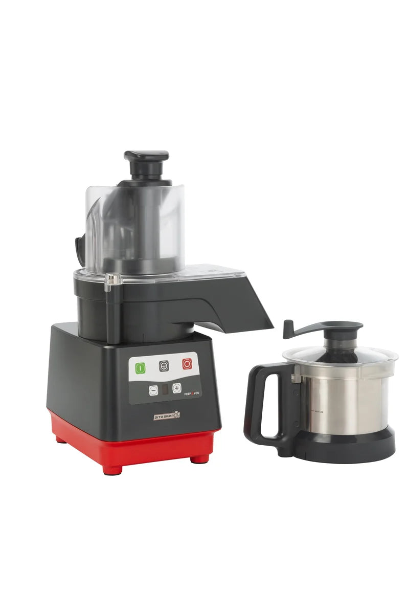Dito Sama Prep4You Combi cutter / coupe-légumes 2,6 l - vitesse variable 500-3600 tr/min, cuve en inox, couteaux microdentés, avec disque d’éjection