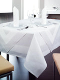 Linge de table Madeira, 100% coton, bord satin 4 côtés, 140 x 200 cm