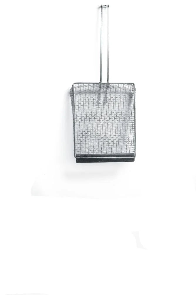 Pelle à friture en acier inoxydable double maille 170x220 mm