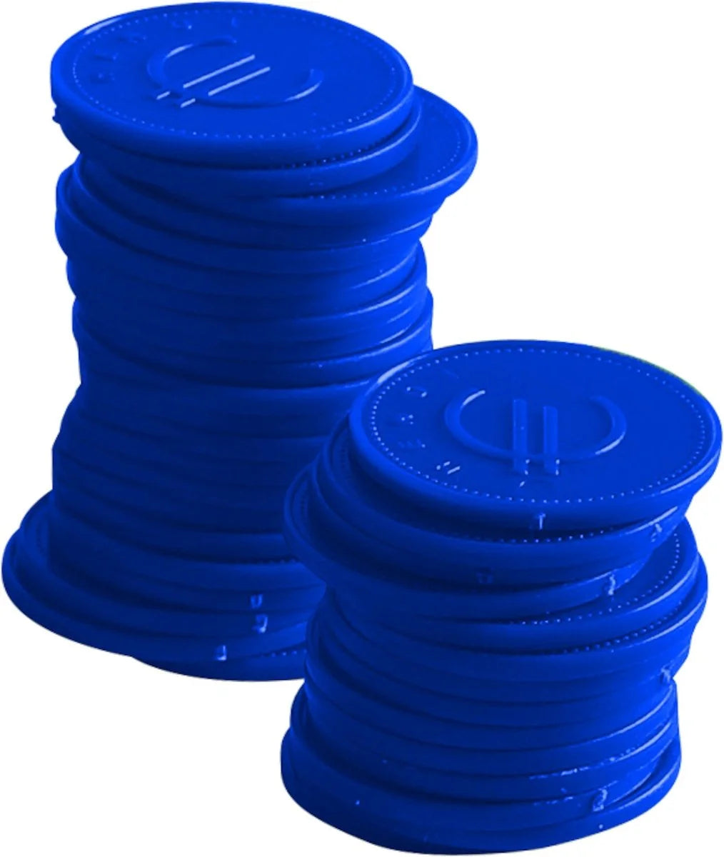 Jetons de consigne bleus